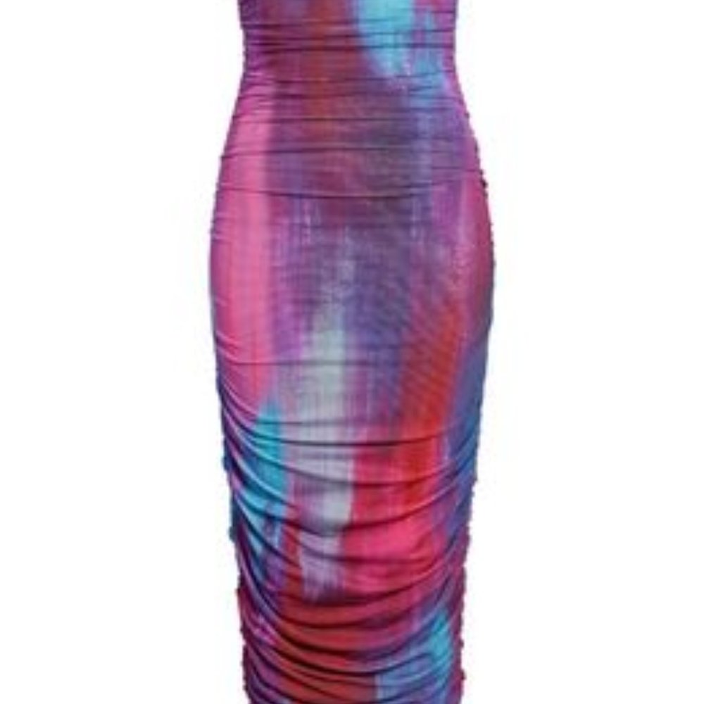 FARAI LONDON Hera Strapless Midi Dress